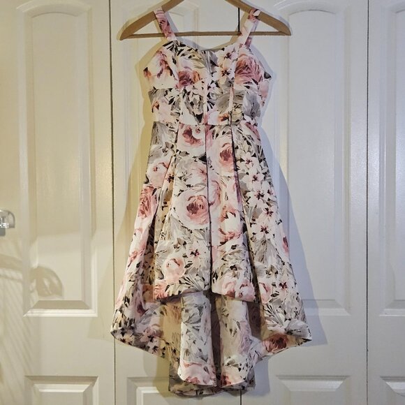 \Xtraordinary Girls Dress Size 12 Formal Special Occasion Dress Dance Pink Roses - Picture 1 of 12